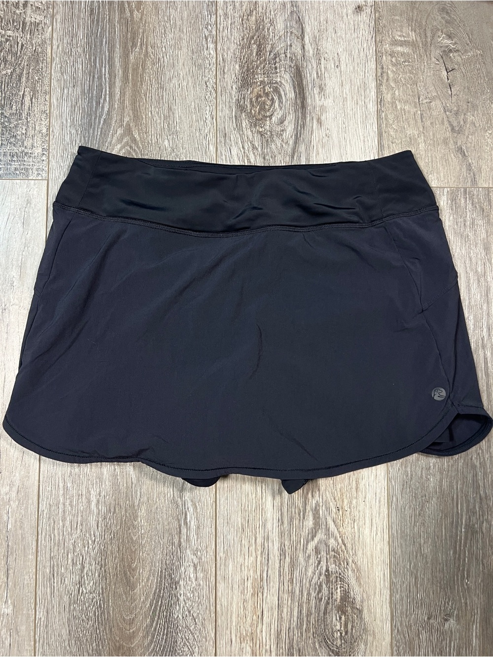 RHOBACK Steffi Active Skort Women Large Black Moisture-Wicking Built-in Shorts